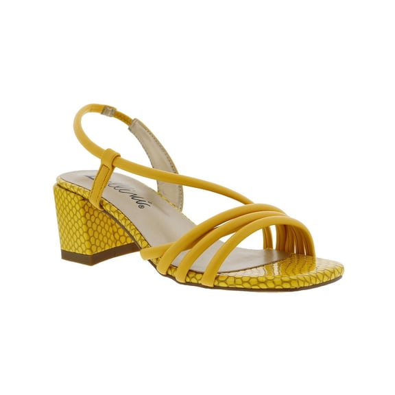 Bellini Womens Fling Slip On Open Toe Heels