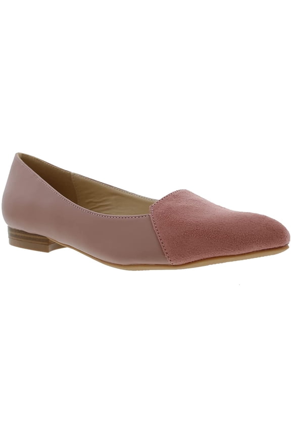 Womens Flora Slip On Flat 8.5 Wide Pink Combo