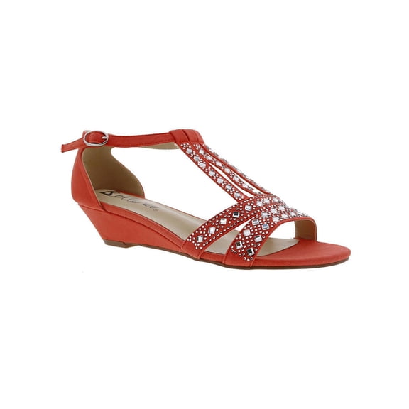 Bellini Womens Laaris Peep Toe Ankle Strap T-Strap Sandals