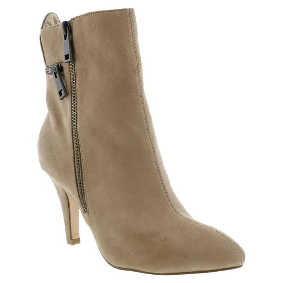 Bellini Womens Microsuede Pointed Toe Ankle Boots