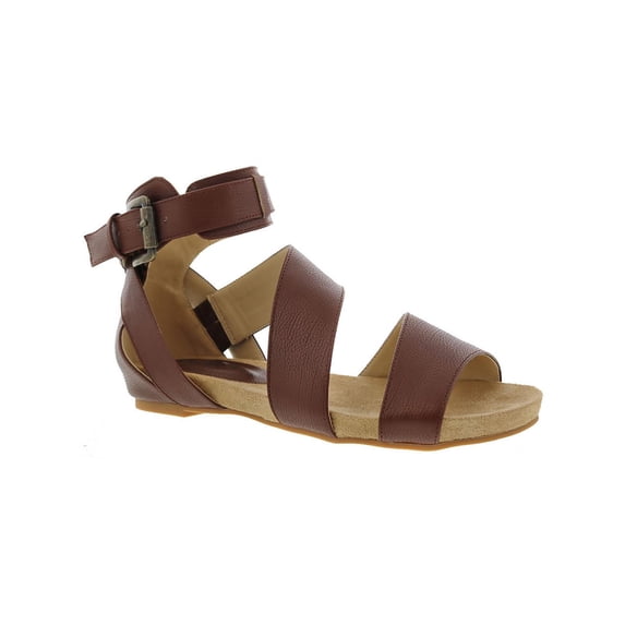 Bellini Womens Nambi Faux Leather Summer Gladiator Sandals