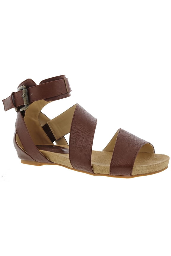 Womens Nambi Faux Leather Summer Gladiator Sandals
