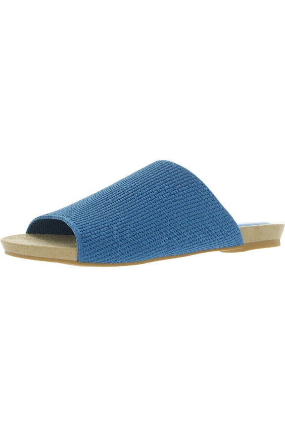 Womens Nigh Knit Flat Slide Sandals