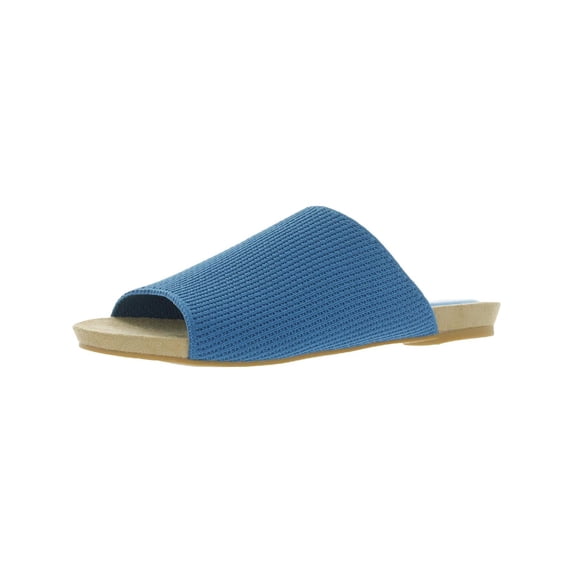 Bellini Womens Nigh Knit Flat Slide Sandals