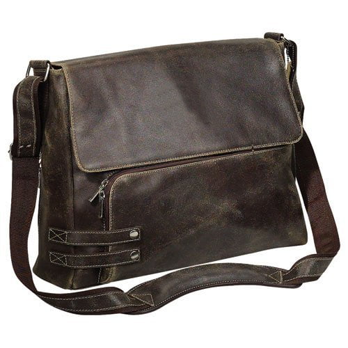 Buysmartdepot 6090 Buysmartdepot Tan Leather Business Travel Messenger Flapover