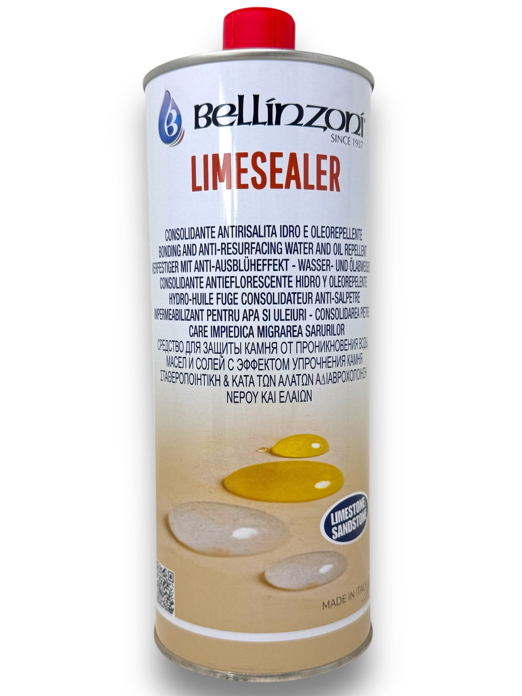 Bellinzoni - Limesealer - Water and oil repellent, bonding and anti resurfacing 1 Liter
