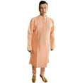 thumbnail image 1 of Bellisimo Fashion Men's Kurta Pajama Set Ethnic Wear Peach X-Large, 1 of 5