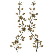 Bellissa Vining Wall Art Multi Metallic Set of Two 10.5  x 2  x 40