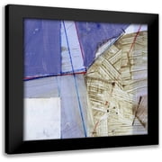 Bellissimo Art 12x12 Black Modern Framed Museum Art Print Titled - Abstract Mass III
