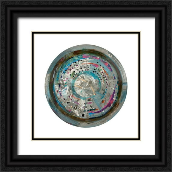 Bellissimo Art 15x15 Black Ornate Wood Framed with Double Matting Museum Art Print Titled - Galileos Assistant III