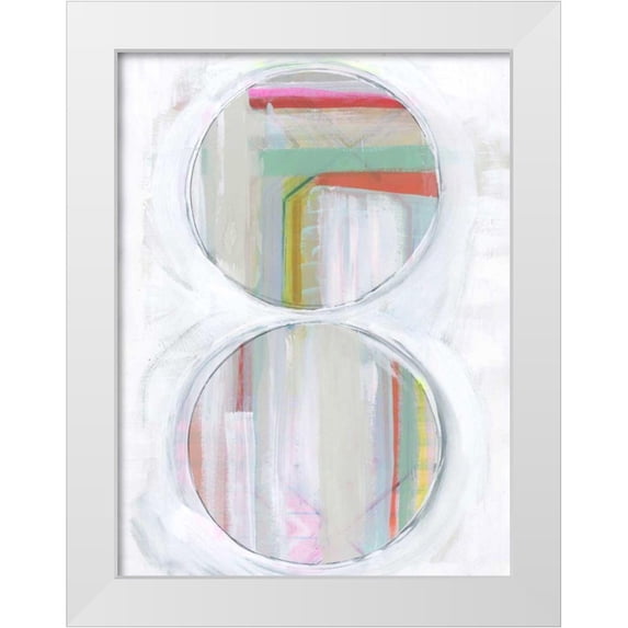 Bellissimo Art 25x32 White Modern Wood Framed Museum Art Print Titled - Art in Whites V