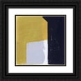 thumbnail image 1 of Bellissimo Art  26x26 Black Ornate Wood Framed with Double Matting Museum Art Print Titled - Black and Yellow I, 1 of 4