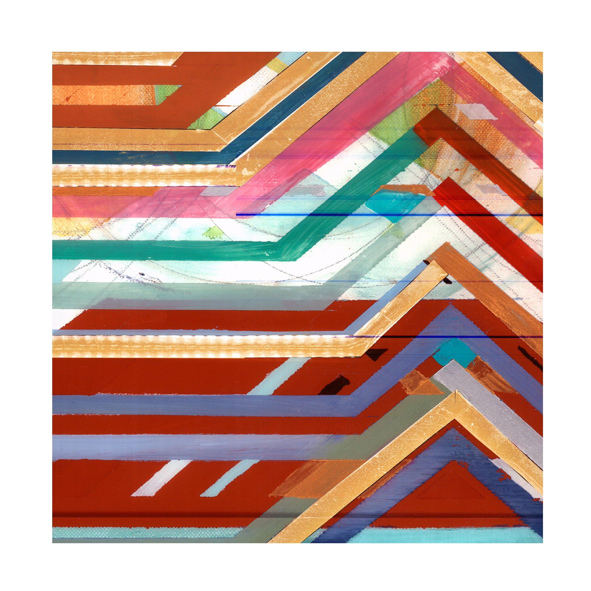 Bellissimo Art 'Zig Zag V' Canvas Art