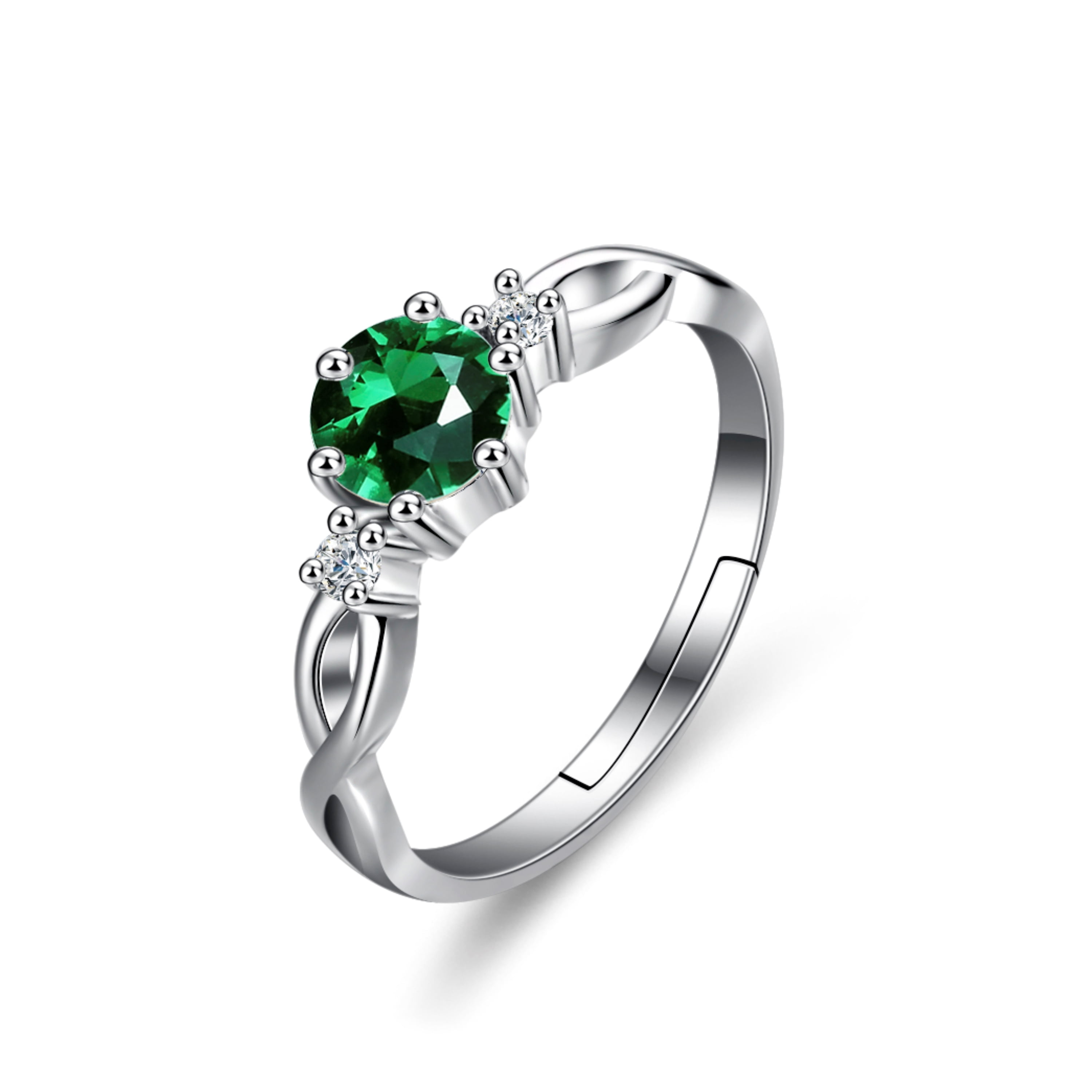 ☆TATIANA☆ Silver 925 Solid Side Ring CR1833 Bellitia-Jewelry-925-Sterling-