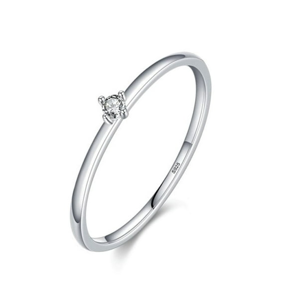 Bellitia Jewelry Round Brilliant Cut Solitaire Lab Created Diamond Moissanite Engagement Ring, 925 Sterling Silver/Gold Plated Solitaire Ring Promise Wedding Rings for Women