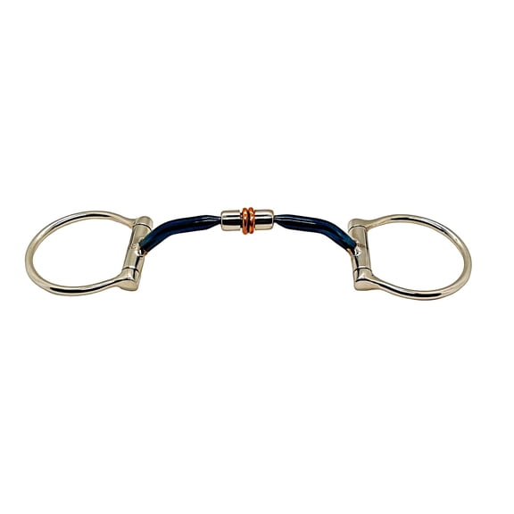 Bello Equine Western D Snaffle Bit High Port Sweet Iron