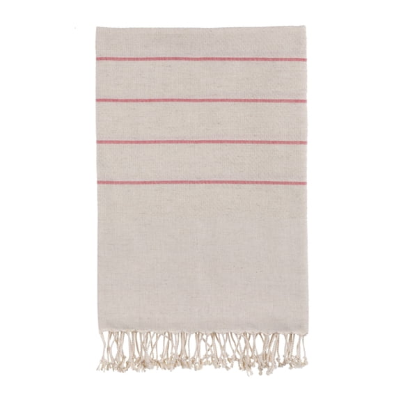 Bello Handwoven Turkish Beach Towel, Izmir Linen Red, Quick Dry Highly Absorbent Sand-Free Versatile for Beach, Spa, Home, Peshtemal Towel (39 x 66.9 Inches)