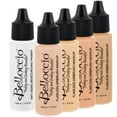 thumbnail image 1 of Belloccio FAIR Airbrush Makeup FOUNDATION SET Light Shade Tone Face Cosmetic Kit, 1 of 5