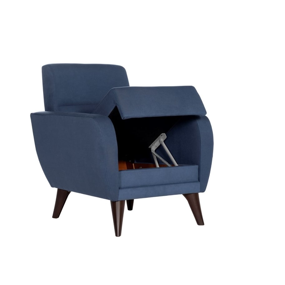 Bellona USA Chair In A Box with Storage Blue Mid-Century Modern ...