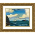 thumbnail image 1 of Bellows, George 32x25 Gold Ornate Wood Framed with Double Matting Museum Art Print Titled - A Fresh Breeze, 1 of 4