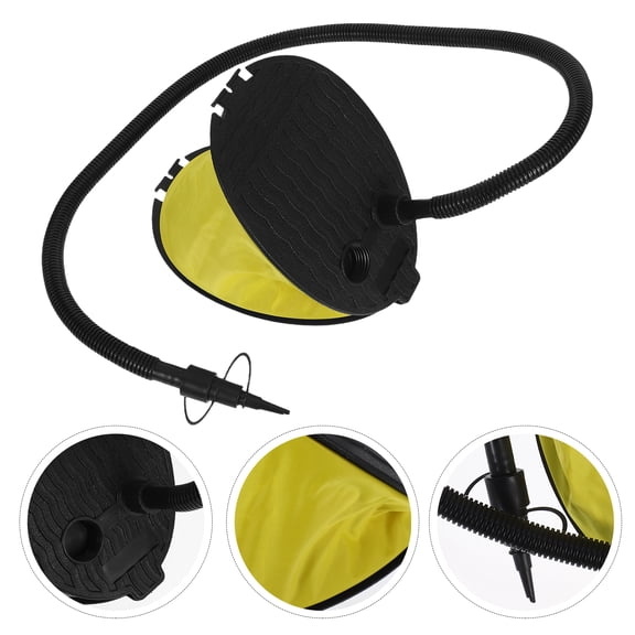 FRCOLOR Air Mattress Pump Air Bellow Foot Pump Inflator Plastic Foot Operated Outdoor Enthusiasts Kayaking 1Pack