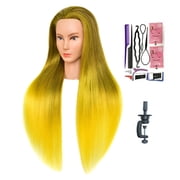 Bellrino 28" Cosmetology Mannequin Manikin Training Head with Synthetic Fiber with Gift Set W-1SA92080