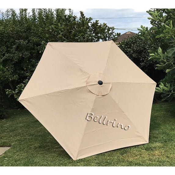 Bellrino Decor 53" 6 Rib Beige Patio Umbrella Canopies, Fade Resistant