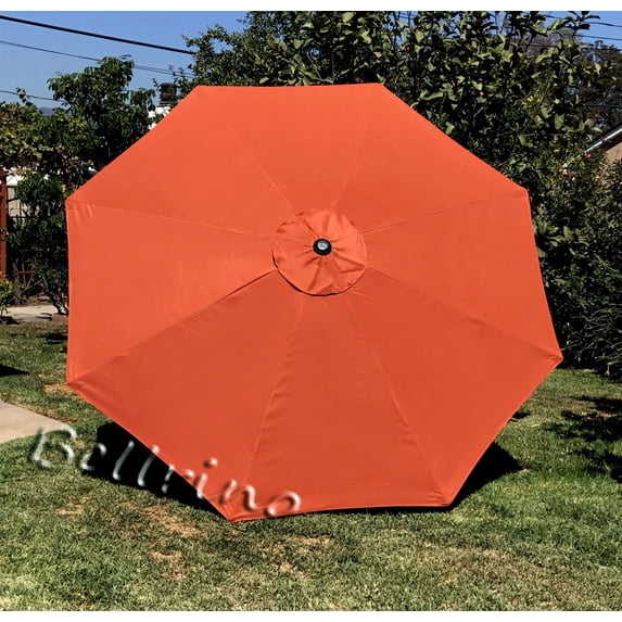 Bellrino Decor 53” 8 Rib Orange Patio Umbrella Canopies, Strong