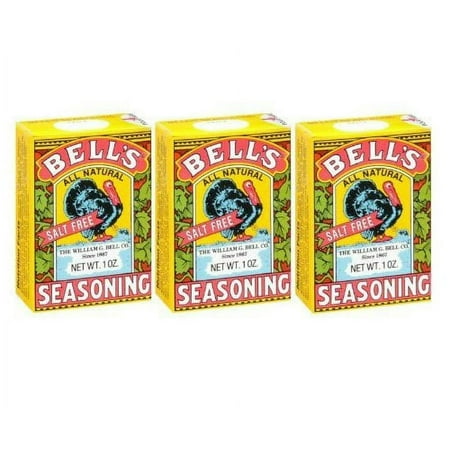 Bells All Natural Salt Free Poultry / Turkey Seasoning 1 Oz (Pack of 3)
