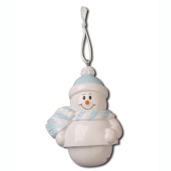 Bells Snow Baby Blue Personalized Christmas Ornament DO-IT-YOURSELF