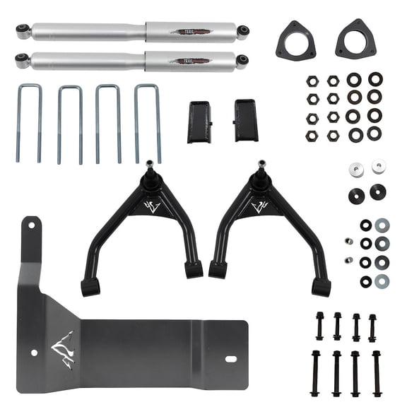 Belltech 150207Bk Lift Kit 4 In. Lift Kit Inc. Front And Rear Trail Performance Fits select: 2011 ,2013 CHEVROLET SILVERADO K1500 LT
