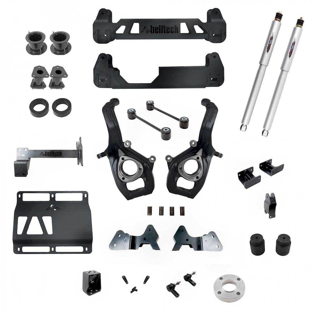 Belltech 153712Bk Lift Kit 6In. Lift Kit Inc. Rear Trail Performance ...