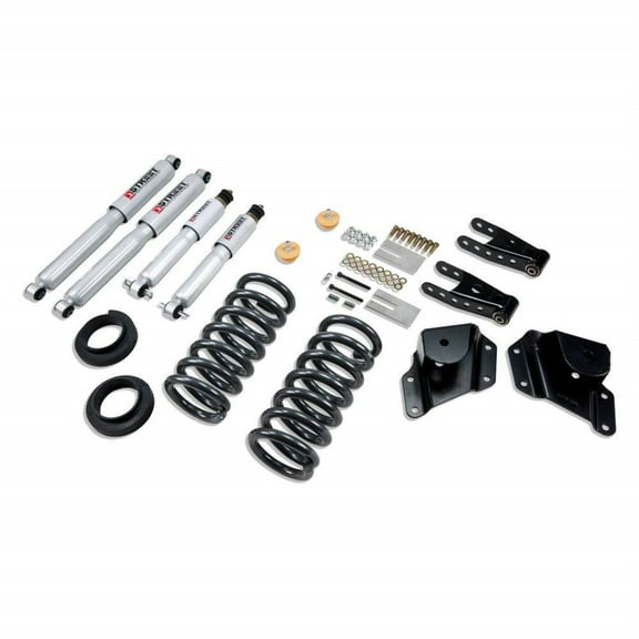 Belltech LOWERING KIT WITH SP SHOCKS Fits select: 1999-2000 CHEVROLET SILVERADO C1500, 2001 CHEVROLET SILVERADO K1500