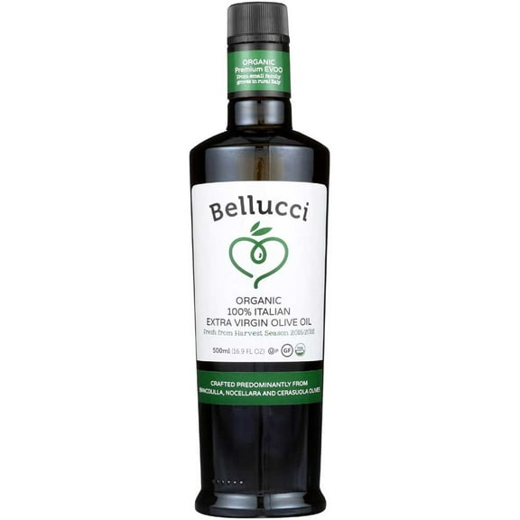 Bellucchi Organic Premium Extra Virgin Olive Oil, 500 Milliliter -- 6 per case.