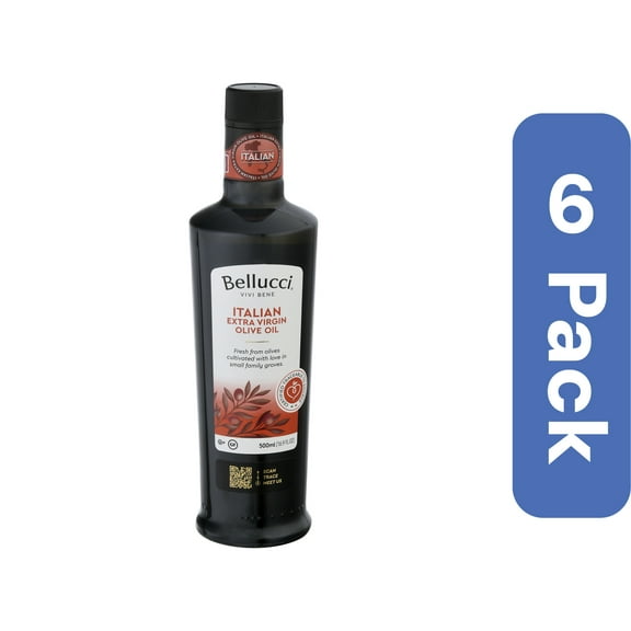 Bellucci Premium 100% Extra Virgin Olive Oil 500 ml (Pack Of 6)