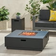 thumbnail image 1 of Bellvue Outdoor Iron Fire Pit with Tank Holder, Brown Brushed, 1 of 12