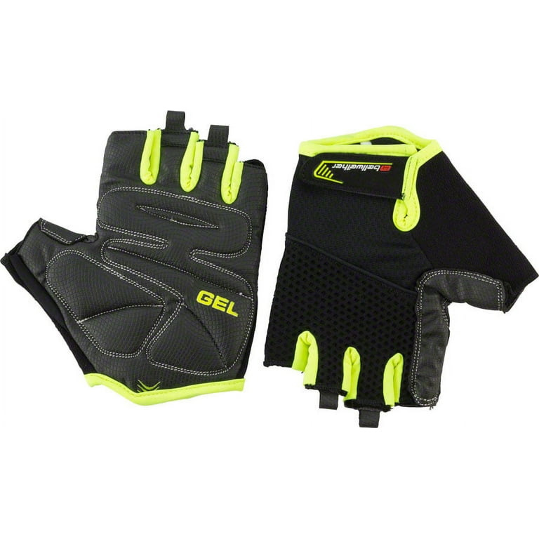 Bellwether Gel Supreme Gloves Hi Vis Yellow Short Finger Men s
