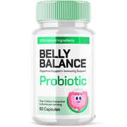 Belly Balance Advanced Digestive Support Probiotics Natural Formula Gut Supplement 60 Capsules
