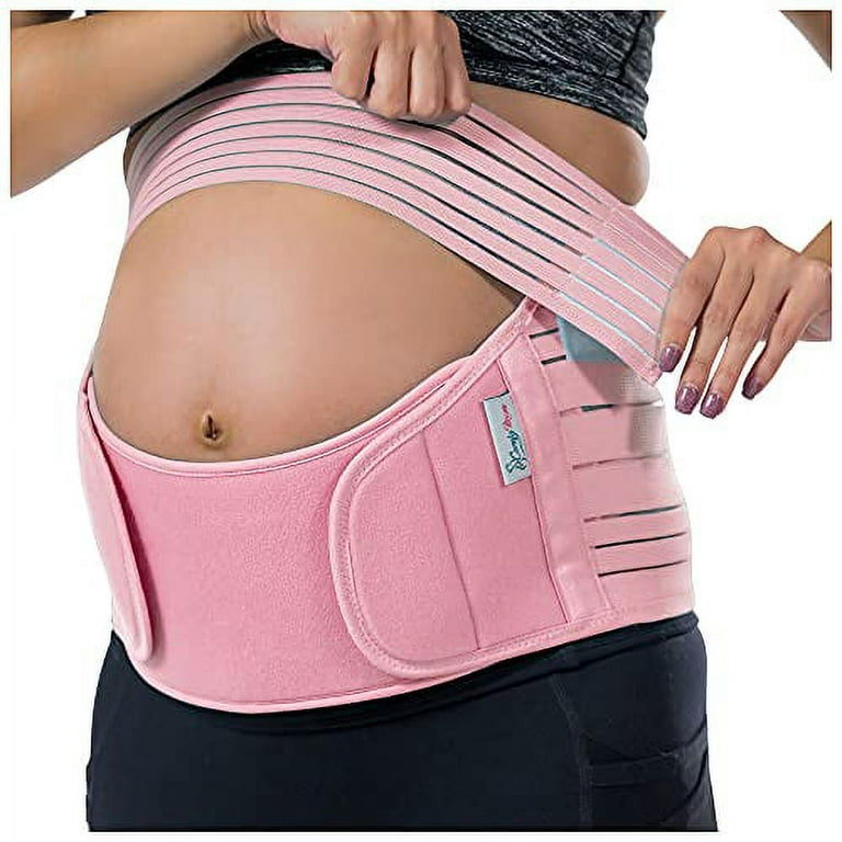 Belly Band for Pregnancy, Pregnancy Belly Support Band - Maternity Belt for  Back Pain. Adjustable/Breathable Belly Support for Pregnancy. Baby Pink  Color/Size XL 