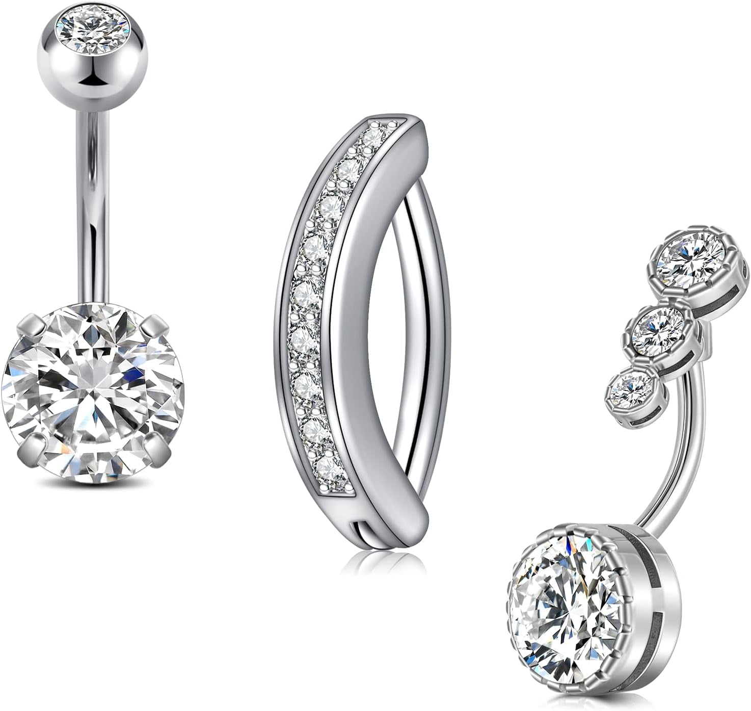 Belly Button Ring Belly Rings Surgical Steel Belly Button Ring ...