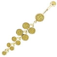 thumbnail image 1 of Belly Button Ring Bubbles Dangle-Style with Gold Sugar Dust Design 14g 3/8, 1 of 8