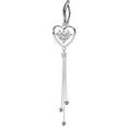 thumbnail image 1 of Belly Button Ring Hinged Belly Button Ring With Square CZ Heart, 1 of 2