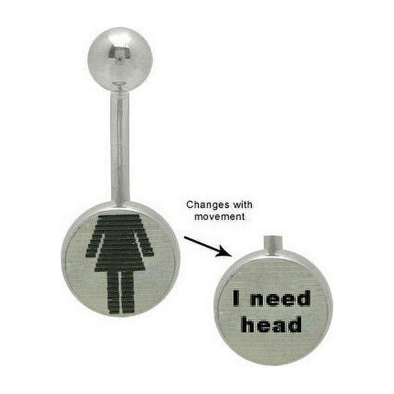 Holographic belly button ring outlet