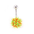 thumbnail image 1 of Belly Button Ring Navel Piercing with Spike Silicone Ball, 1 of 8