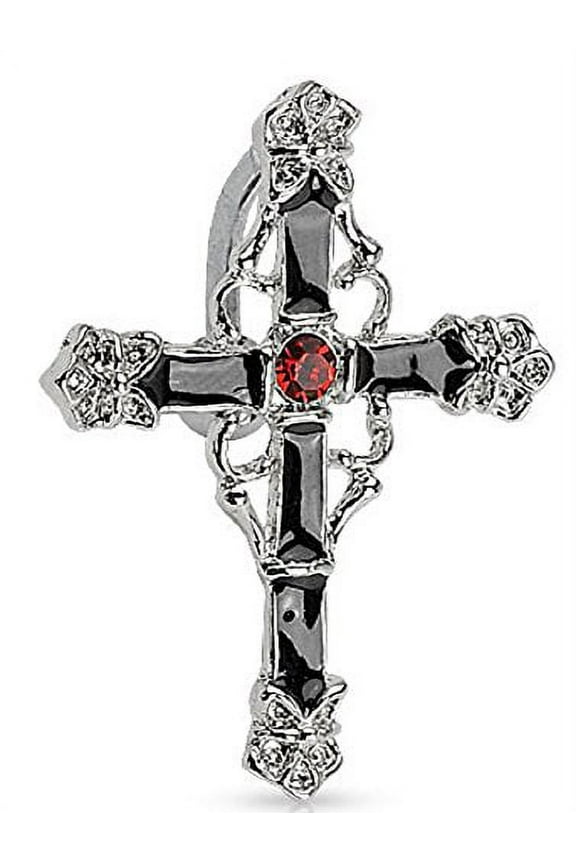 Belly Button Ring Navel Reverse Cross Body Jewelry