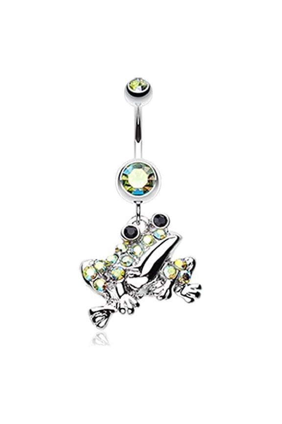 Belly Button Ring Swaggy Frog Sparkle