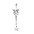 Belly Button Rings Dangle For Women Steel Navel Rings Body Piercing