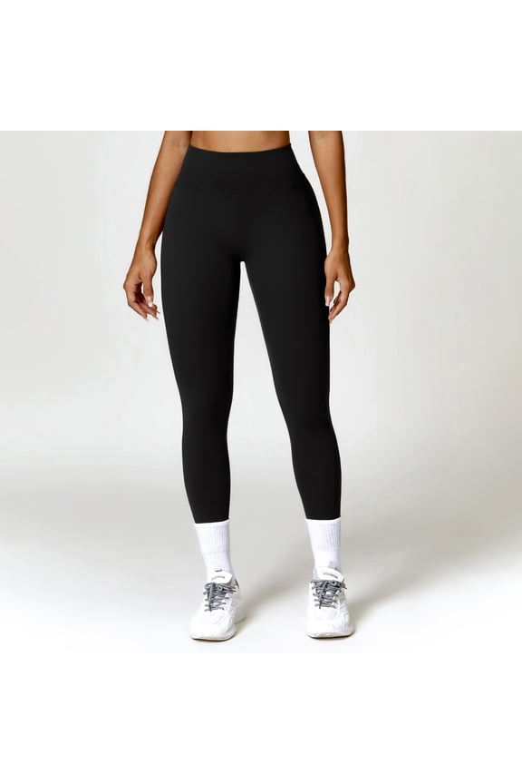 Belly Contracting Hip Lifting Brushed High Waist Yoga Pants 1773656642684091