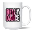 thumbnail image 1 of Belly Dance Graphic Ceramic Coffee Mug, Belly Dance Is A Sport White Mug Cup, Belly Dance Coffee Mug Cup Gift Ideas, Awesome Belly Dance Porcelain Teacup 15 Oz., 1 of 7