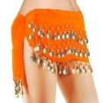 thumbnail image 1 of Belly Dance High Quality Hip Scarf Skirt Wrap Chiffon Sequins Flow Coin Scarf, 1 of 2